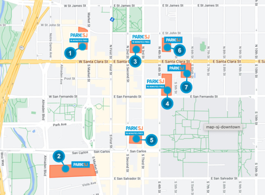 ParkSJ Parking Map