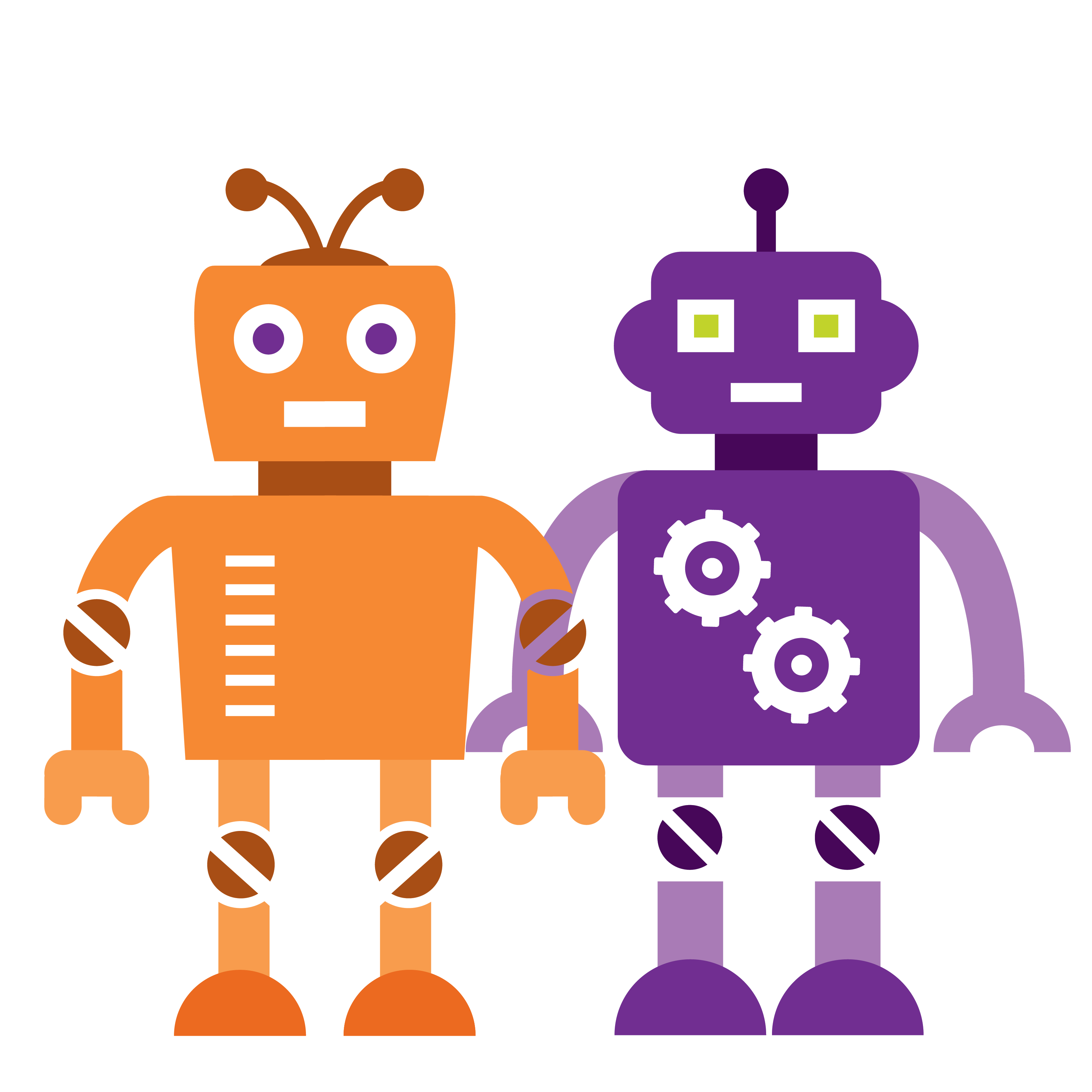 Two robots