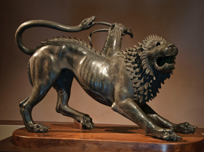 Chimera statue.